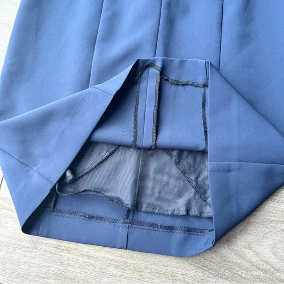 EDAS Navy Sleeveless Shift Dress Made in Italy - Picture 7 of 13